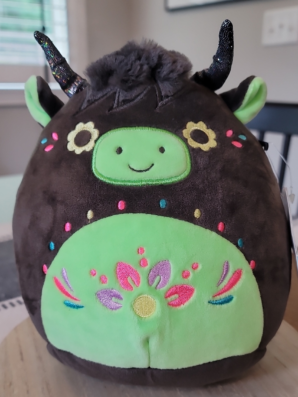 Squishmallow Catrina Highland Cow - Day of the Dead Bovine Longhorn 8" NWT
